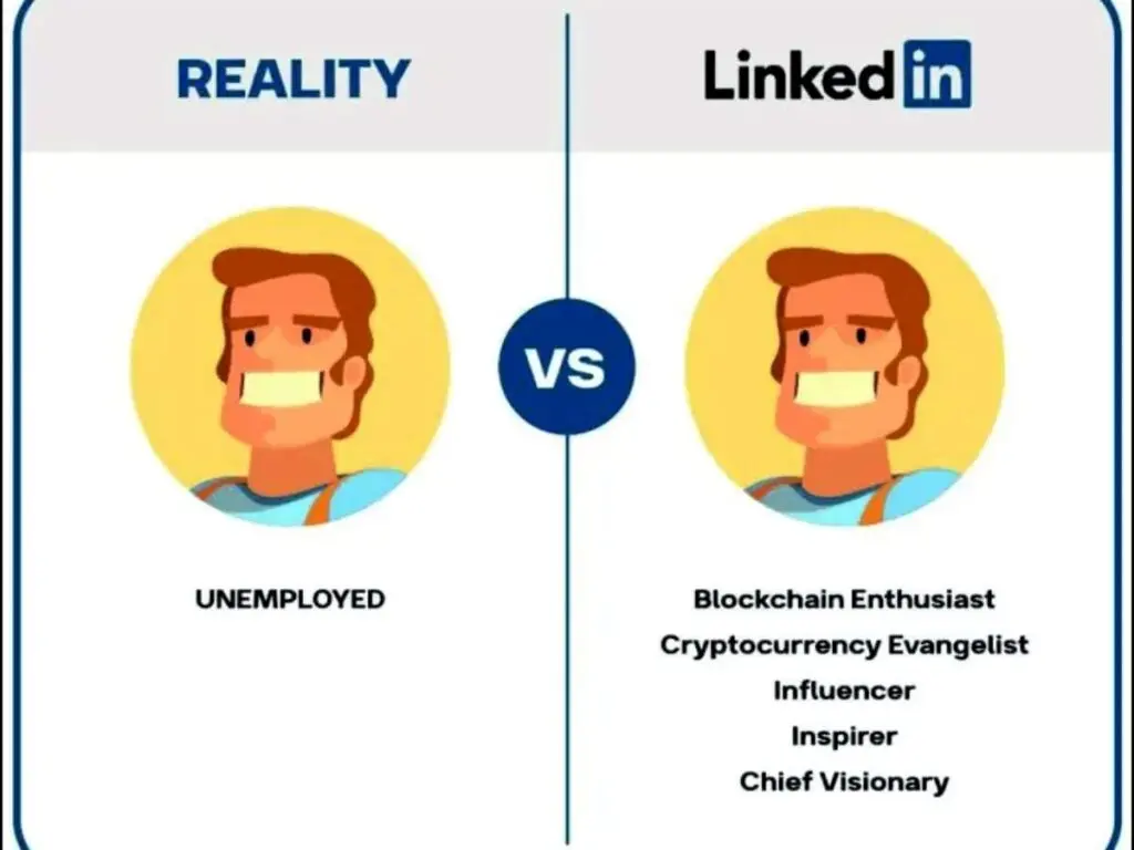 LinkedIn's culture of hiding failure criticised by comedian