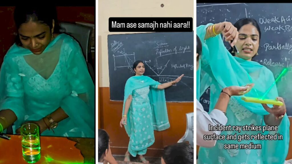 ‘samajh-nahi-aa-raha?’:-science-teacher’s-laser-demonstration-of-reflection-of-light-goes-viral