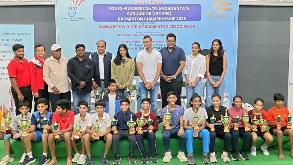 Ram Charan Teja, Shanvi Reddy win Telangana U-13 badminton titles