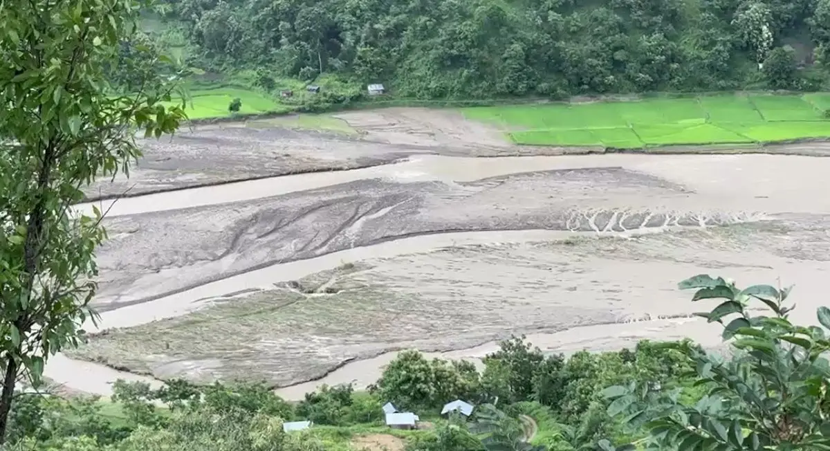 Flash floods in Manipur's Senapati affect 500 families, 300 acres