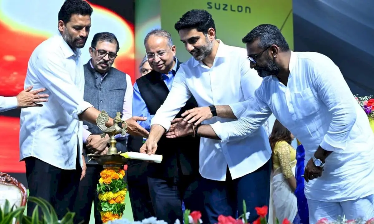 Nara Lokesh says AP regains investor confidence as Tata Power project starts