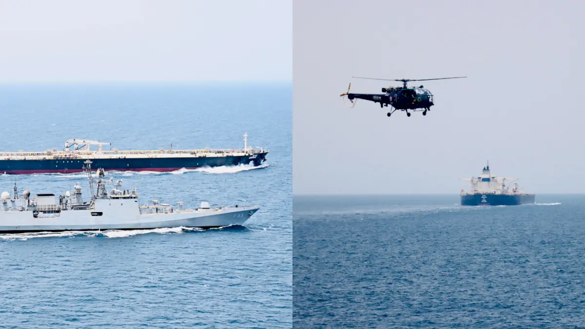 Indian Navy escorts tankers through Bab-el-Mandeb after ship attack