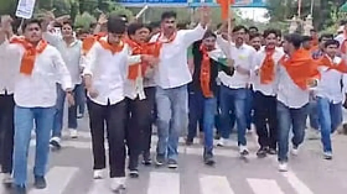 ABVP protests Rajasthan student poll ban, challenging BJP government