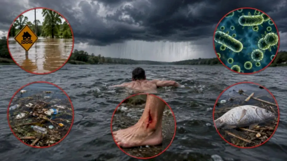 Hidden health risks of swimming after heavy rain detailed