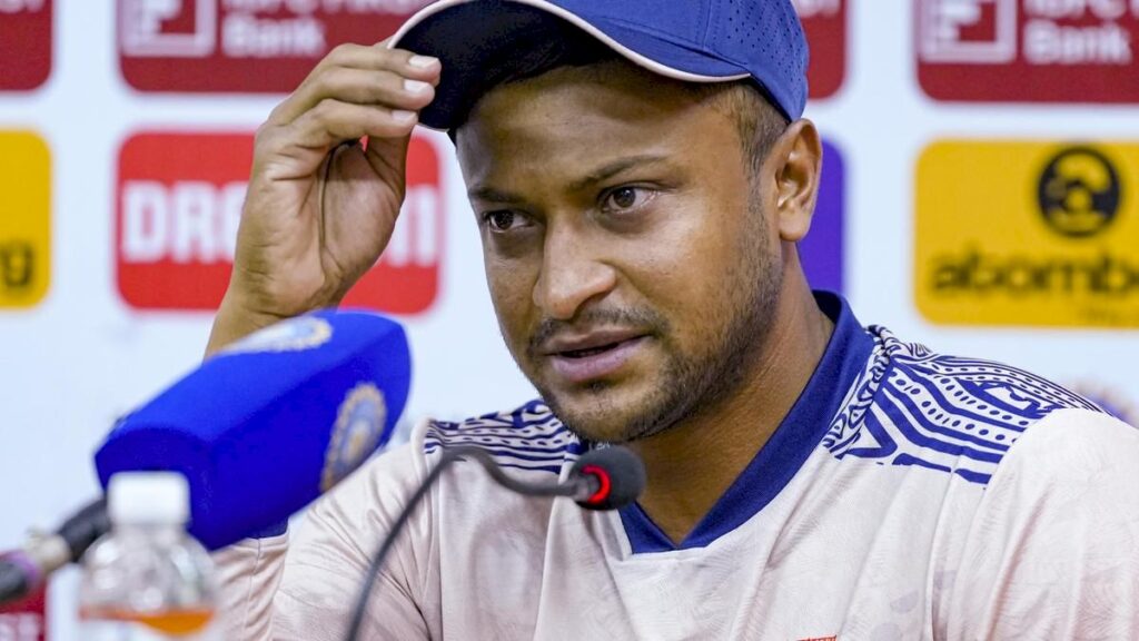 former-bangladesh-cricket-captain-shakib’s-home-attacked-after-hasina-media-event