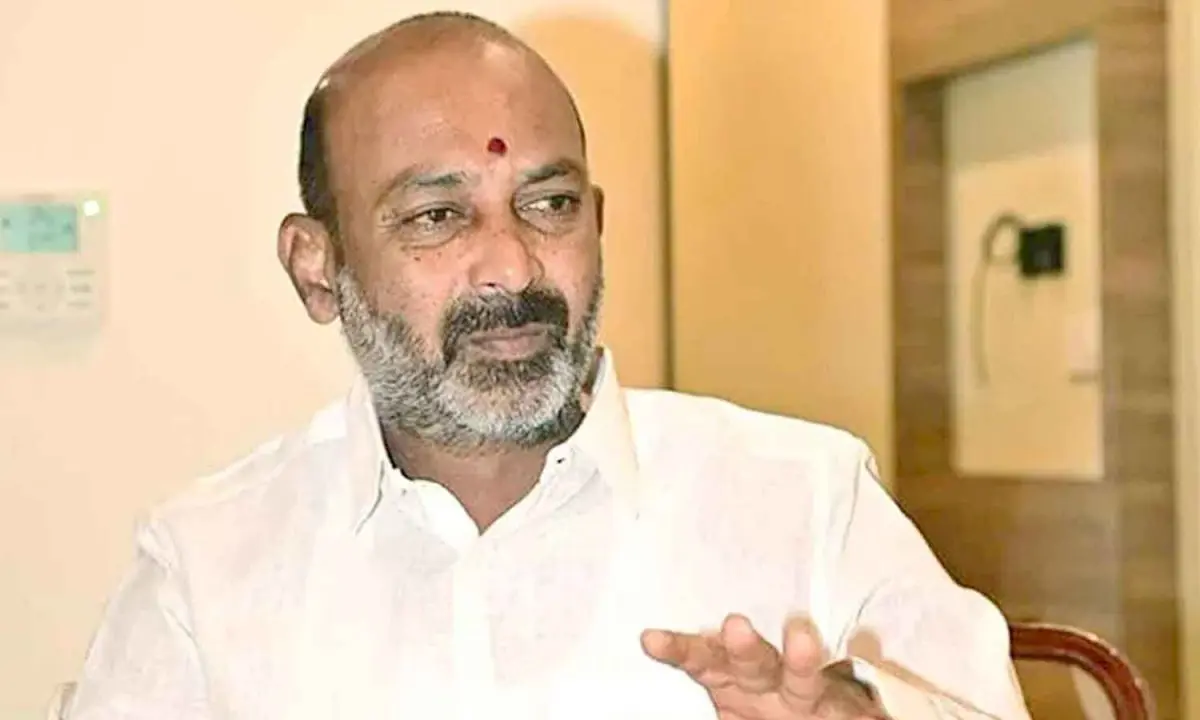 Bandi Sanjay seeks probe into Telangana panchayat fund misuse