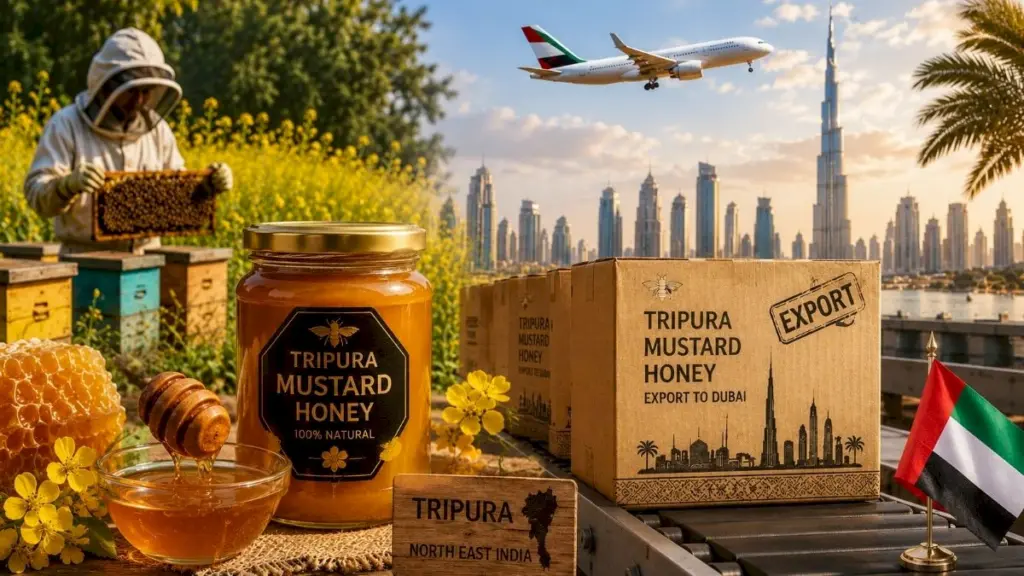 Tripura's mustard honey reaches Dubai in first export