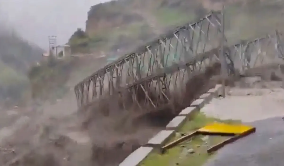 Uttarakhand flood washes away Bailey bridge, driver missing