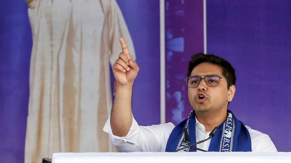 Akash Anand calls Akhilesh, Rahul 'uncles at Hathras rally