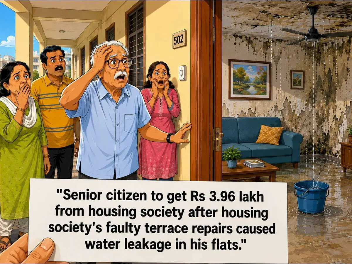 Mumbai man wins Rs 3.96 lakh after 14-year terrace leakage battle