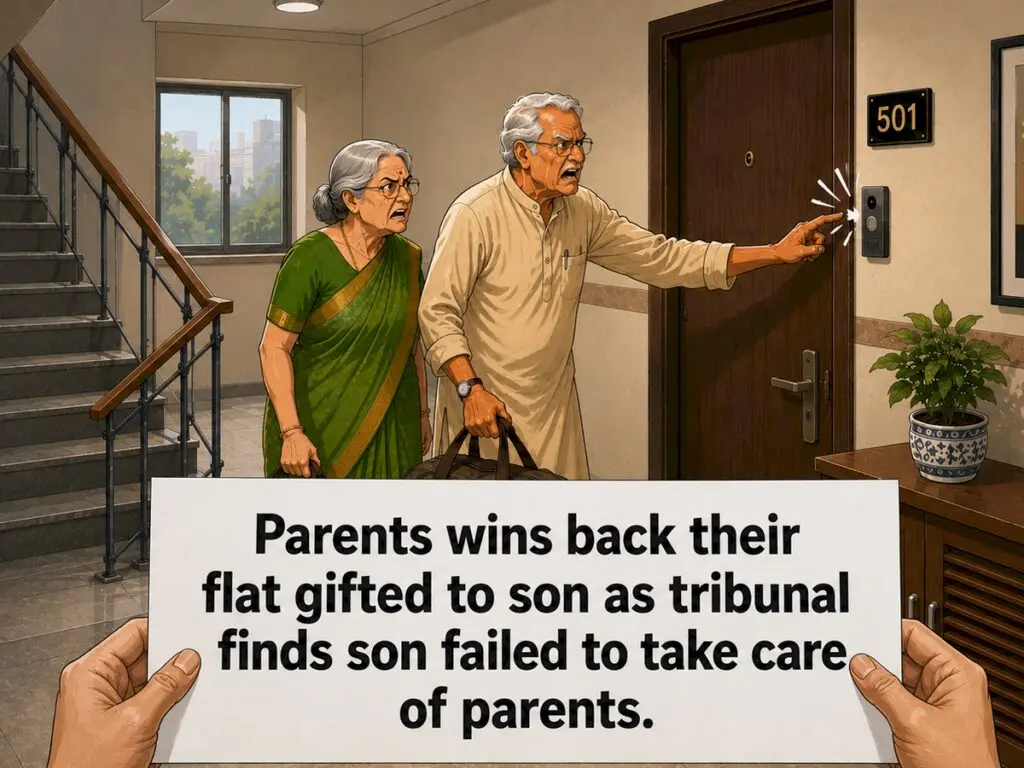 Parents win back gifted flat from son after neglect