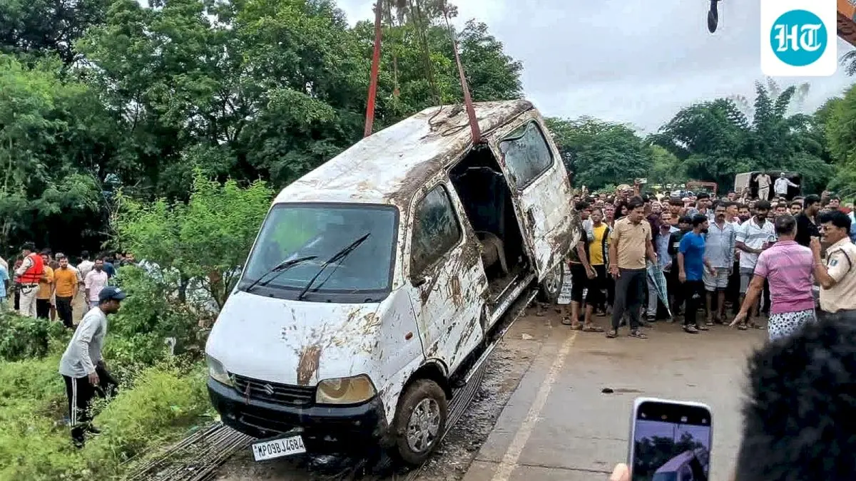 9 of family killed as flooded drain sweeps van in MP's Rajgarh
