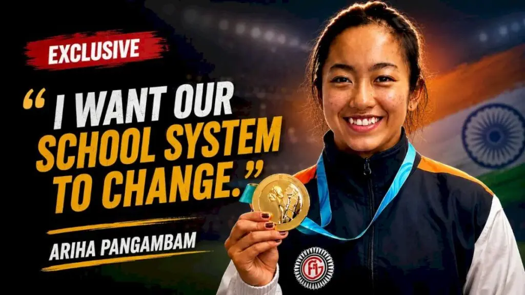 Ariha Pangambam wins historic Asian gold in aerobic gymnastics