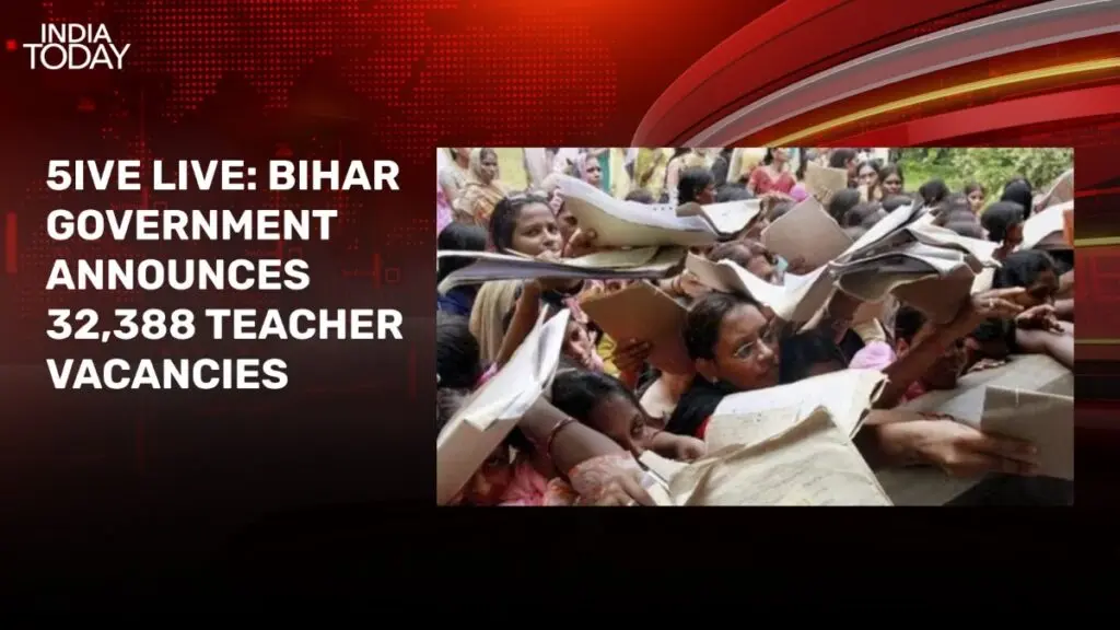 Bihar announces 32,388 teacher posts after aspirants’ hunger strike