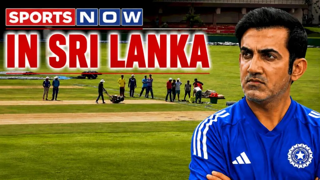 Gambhir inspects Galle pitch, groundstaff mow track hours later