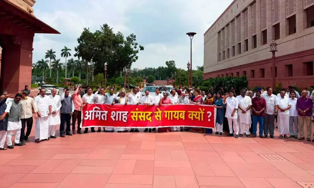 Opposition seeks Amit Shah’s presence in Parliament over student crackdown