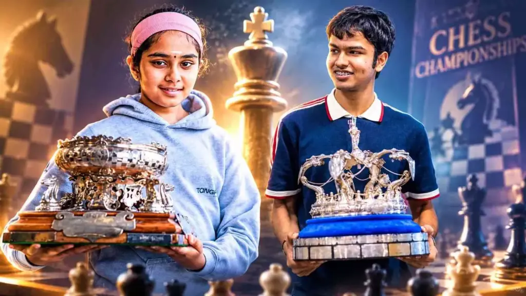 Indian-origin teens Bodhana, Shreyas win British chess titles