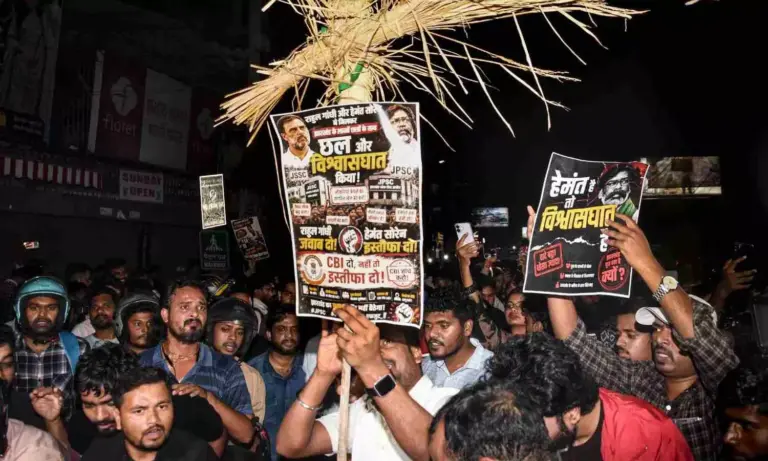 38 booked for molesting activist during Jharkhand exam protest