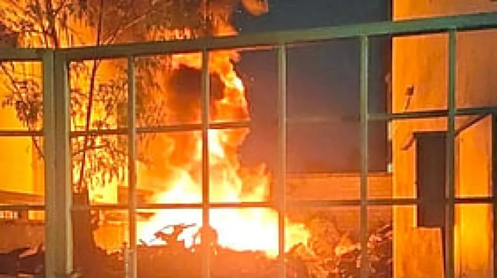 Over 300 EVs gutted in Bengaluru parking yard fire