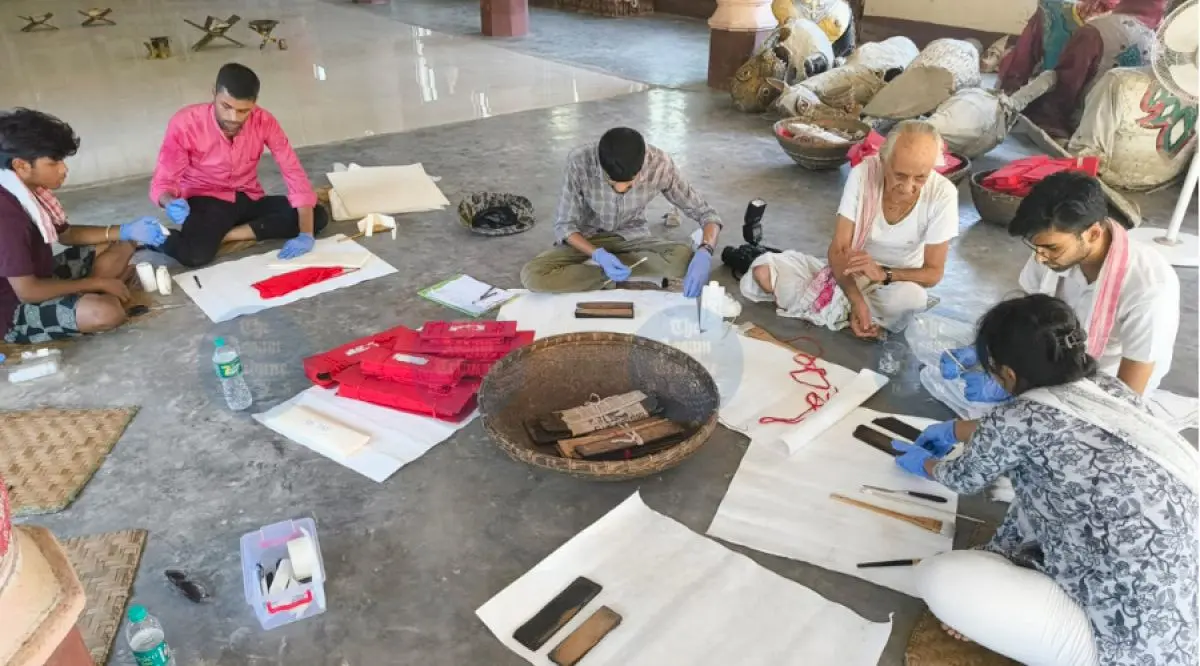 Assam's flood-damaged manuscripts now face moisture and fungus
