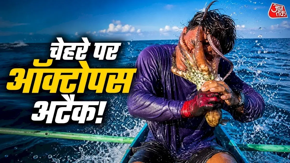 Octopus attacks Filipino fishermen, video goes viral