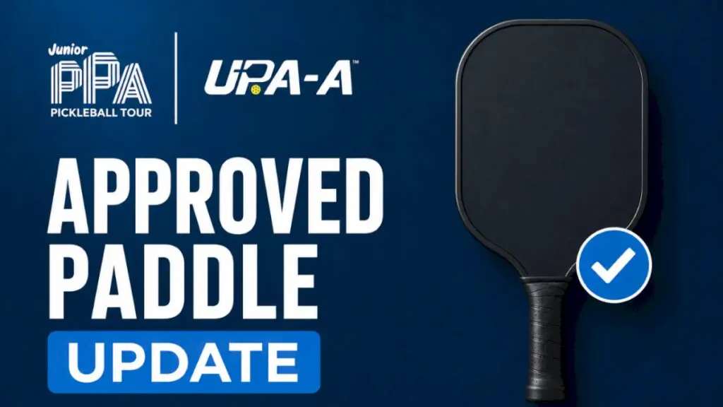 Junior PPA Tour players must switch to approved paddles from August 30