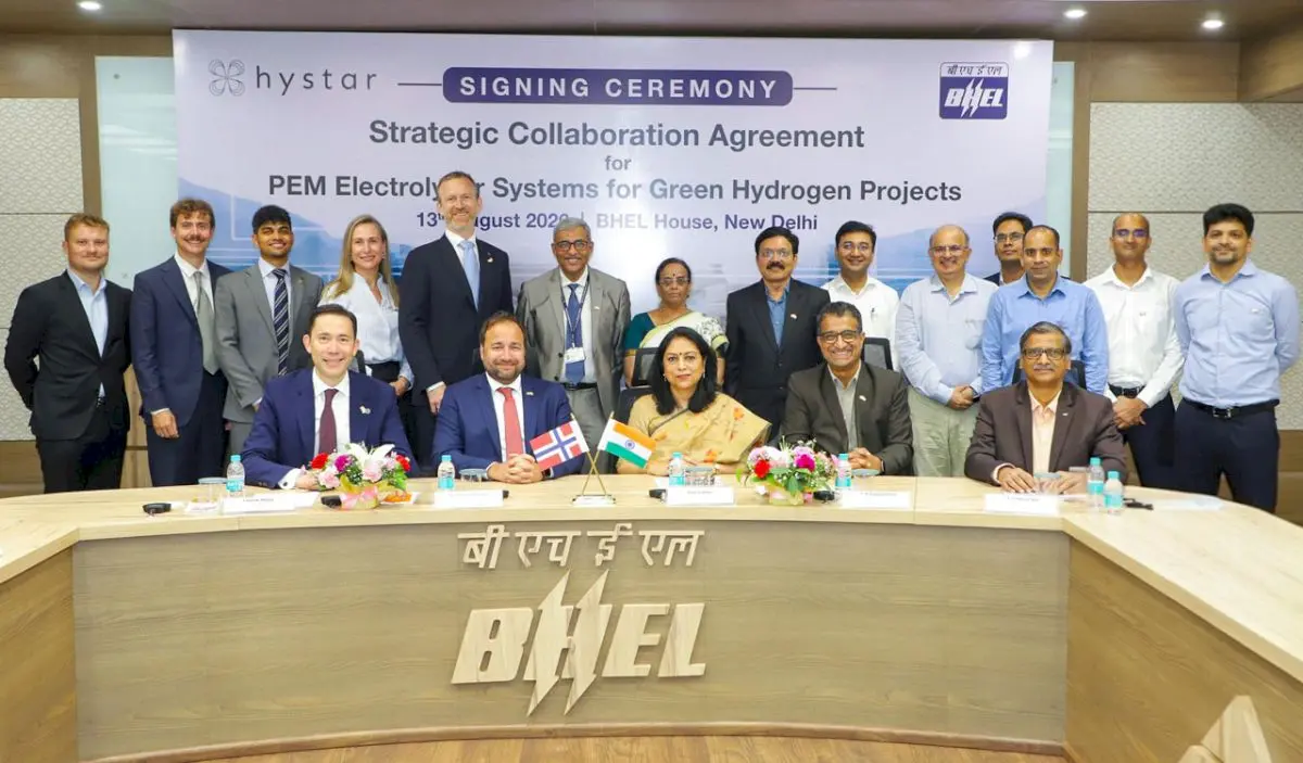 BHEL teams up with Norway's Hystar for green hydrogen electrolysers