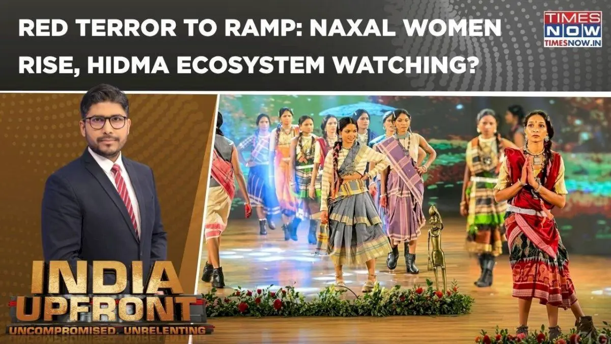 Former Naxal women walk ramp after leaving insurgency