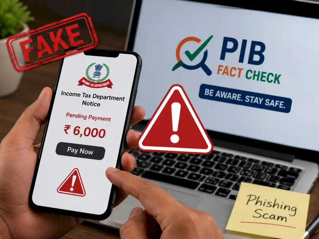 Fake income tax notice demands Rs 6,000, PIB warns