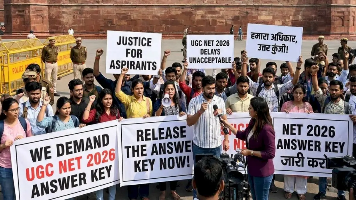 UGC NET aspirants plan Red Fort protest if answer key delayed
