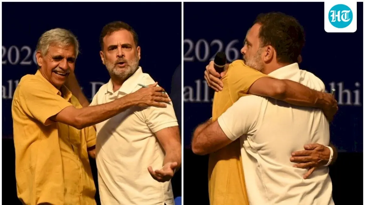 Rahul Gandhi's hug jibe at Modi's foreign policy sparks row