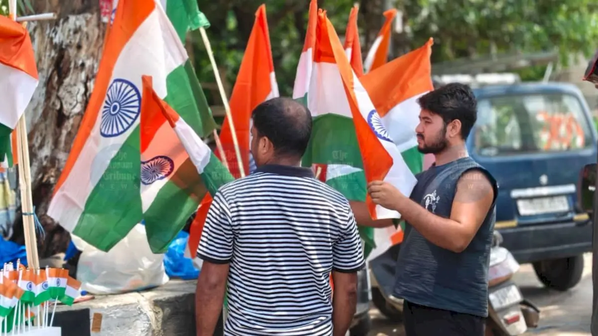 Students in Guwahati: real freedom still eludes India