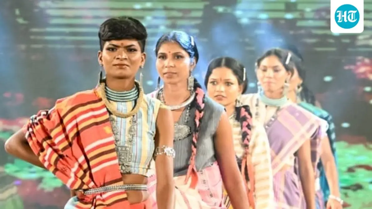 Surrendered Naxal women walk ramp at Raipur handloom event