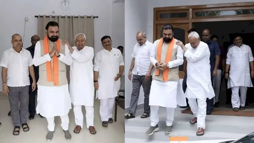 Samrat Chaudhary meets Nitish Kumar, briefs on development