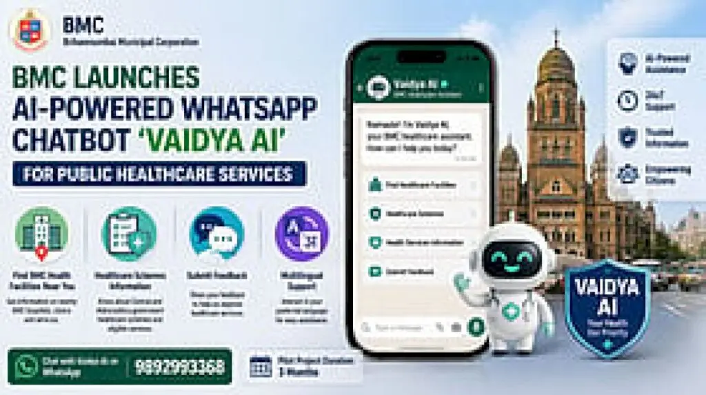 BMC launches Vaidya AI WhatsApp chatbot for Mumbai healthcare