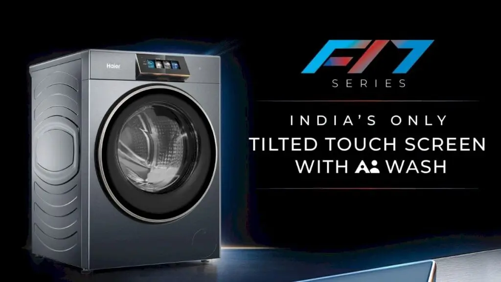 Haier launches AI washer-dryer that tilts screen, auto-doses detergent