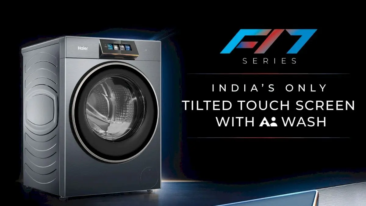 Haier launches AI washer-dryer that tilts screen, auto-doses detergent
