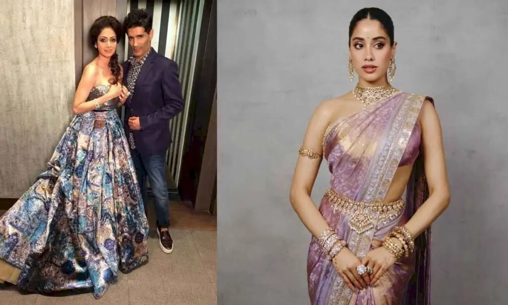 Manish Malhotra styles Janhvi Kapoor in Kanchipuram saree, recalls Sridevi