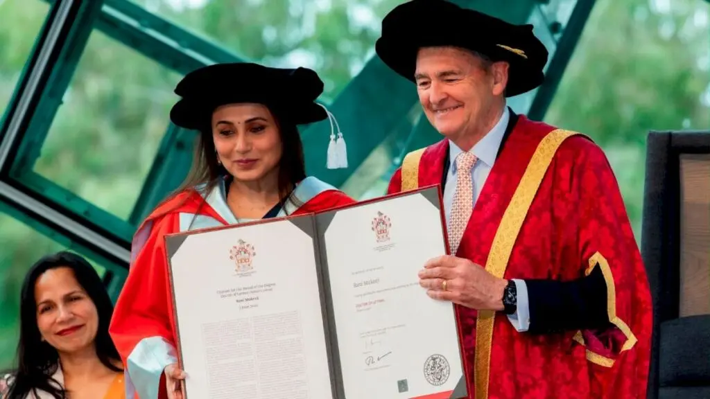 Rani Mukerji gets honorary doctorate from La Trobe University
