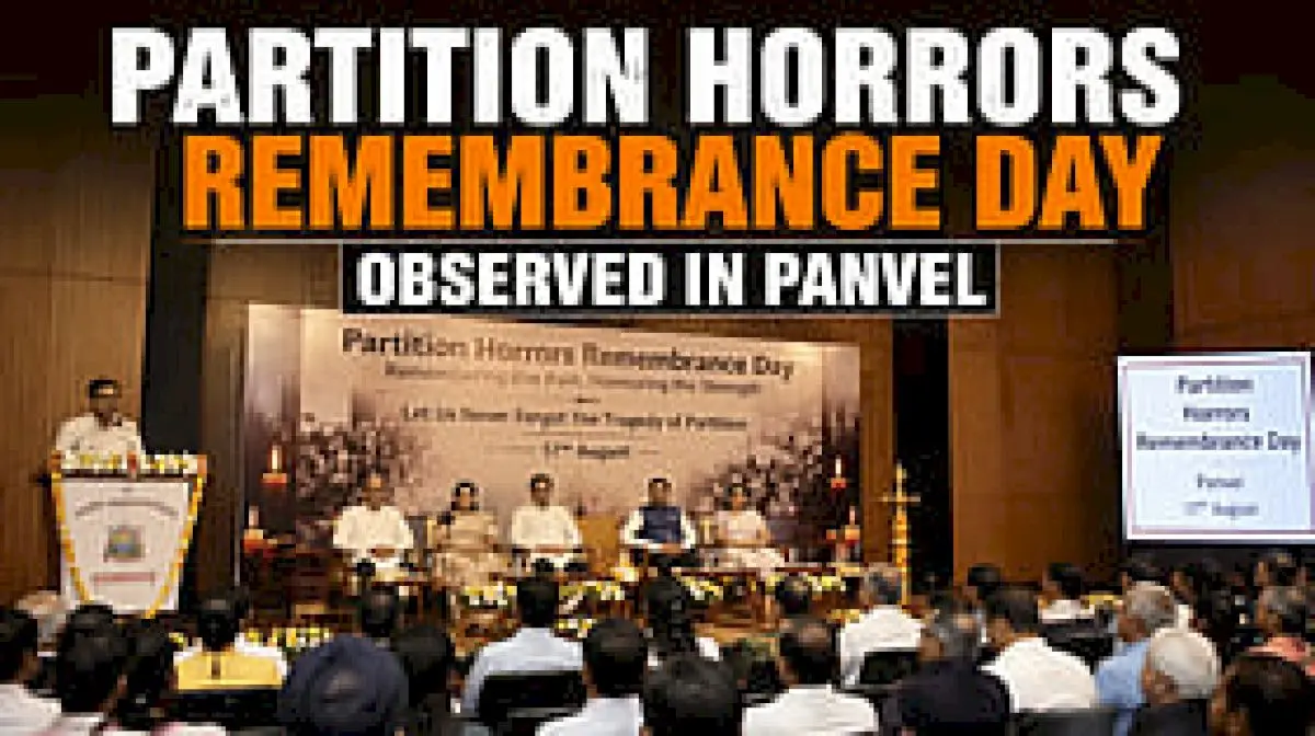BJP MLA, mayor lead Partition Horrors Remembrance Day in Panvel