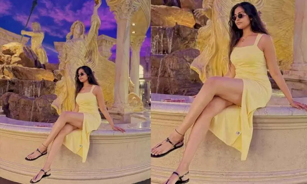 Divi Vadthya posts vacation photos in pastel yellow dress