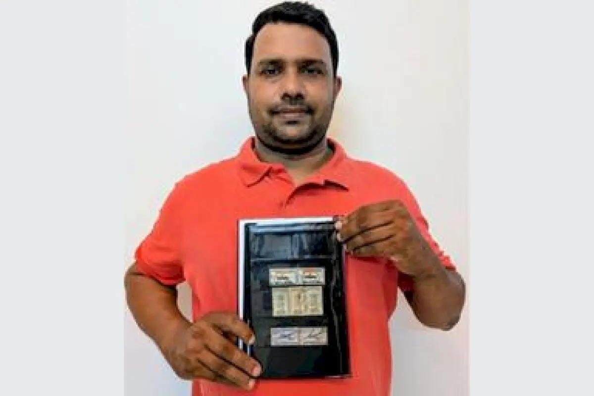 Ex-serviceman preserves rare 1947 'Jai Hind' stamps in Kozhikode