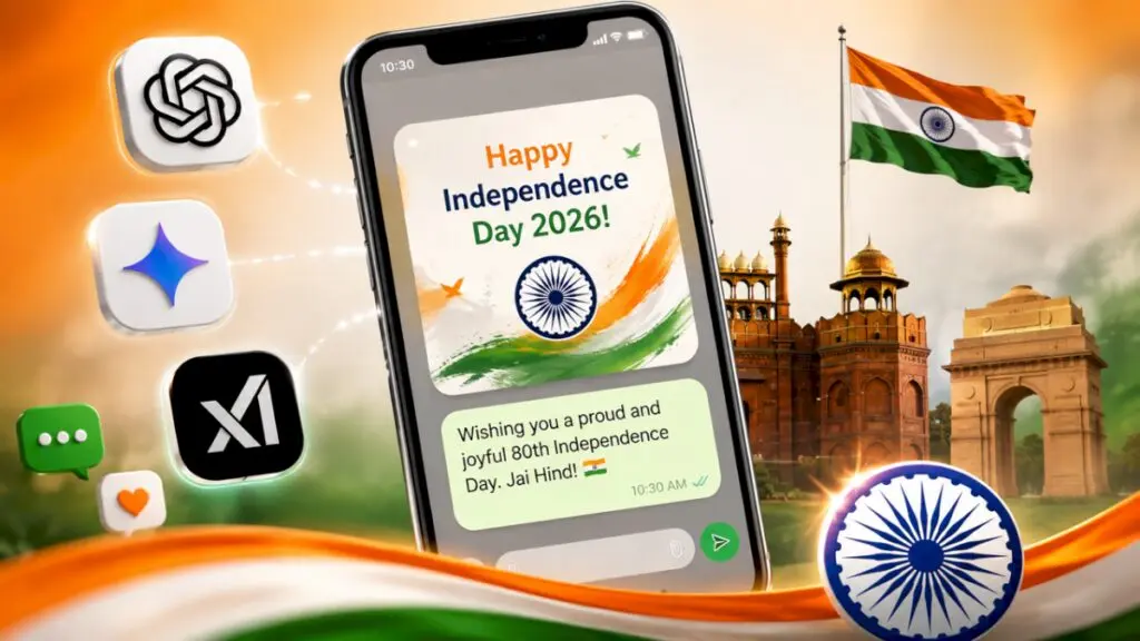 Use ChatGPT and Gemini for personalised Independence Day greetings