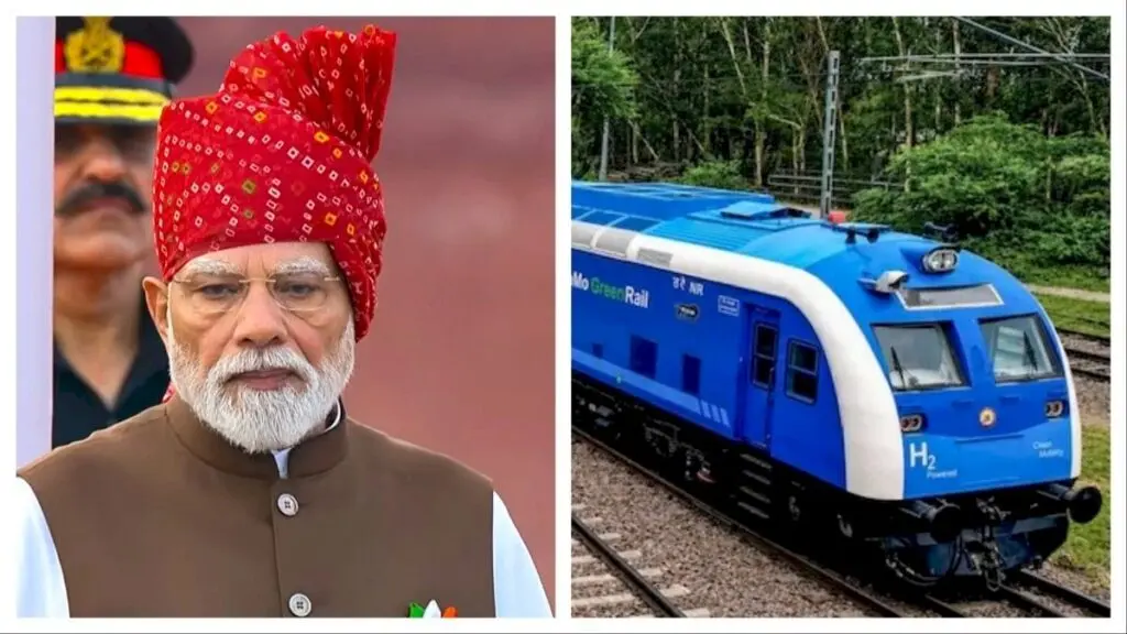 Modi hails India’s first hydrogen train and full rail electrification