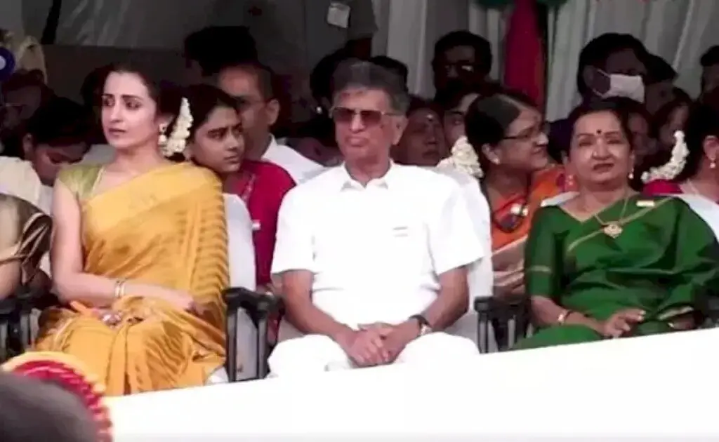 Trisha Attends Vijay’s First Independence Day Ceremony as Chief Minister