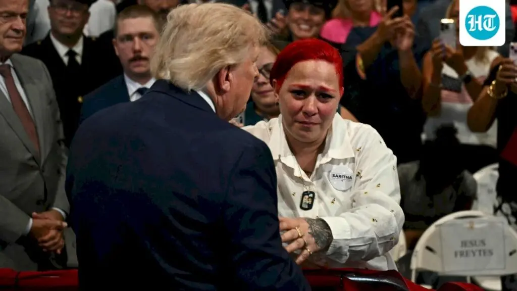 Trump hugs parents of Bronx boy killed by stray bullet