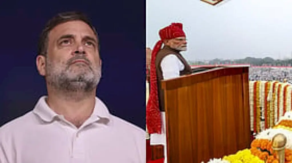 BJP attacks Rahul Gandhi for missing Red Fort Independence Day event
