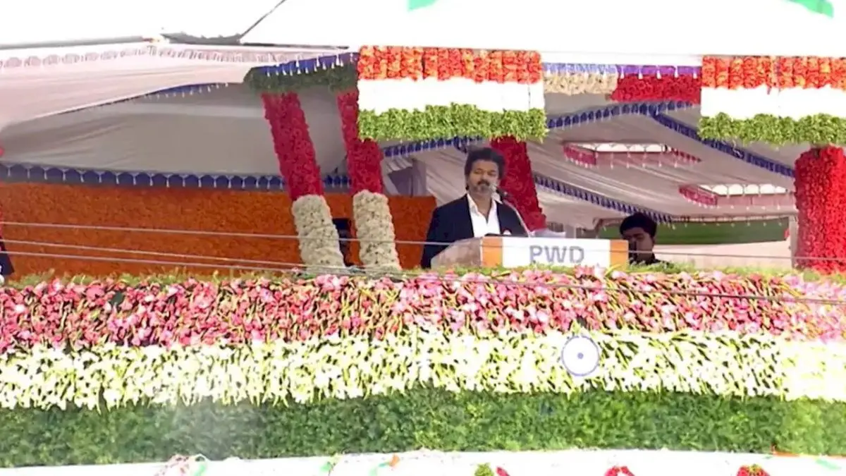 Tamil Nadu CM Vijay vows unity, anti-graft drive in first I-Day speech