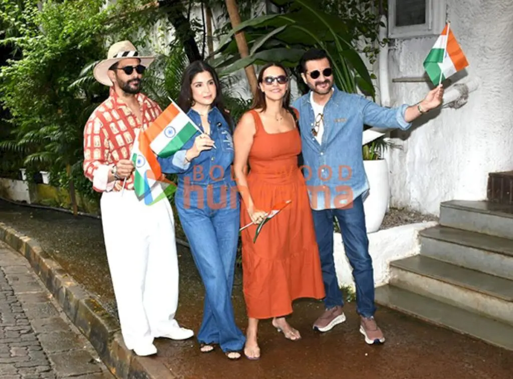 Neha Dhupia, Angad Bedi shoot Double Date in Bandra