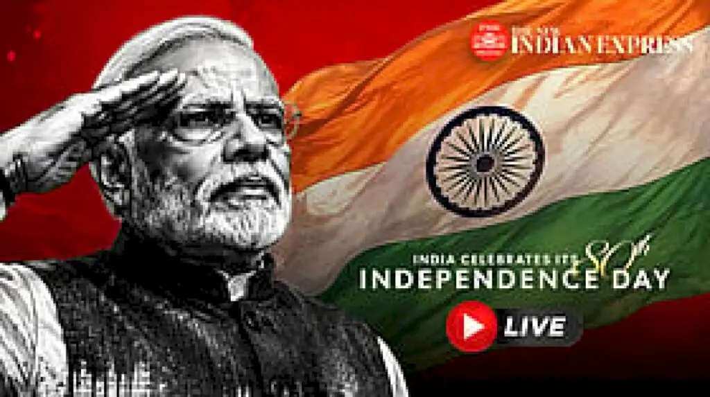 Modi hoists national flag at Red Fort on 80th Independence Day
